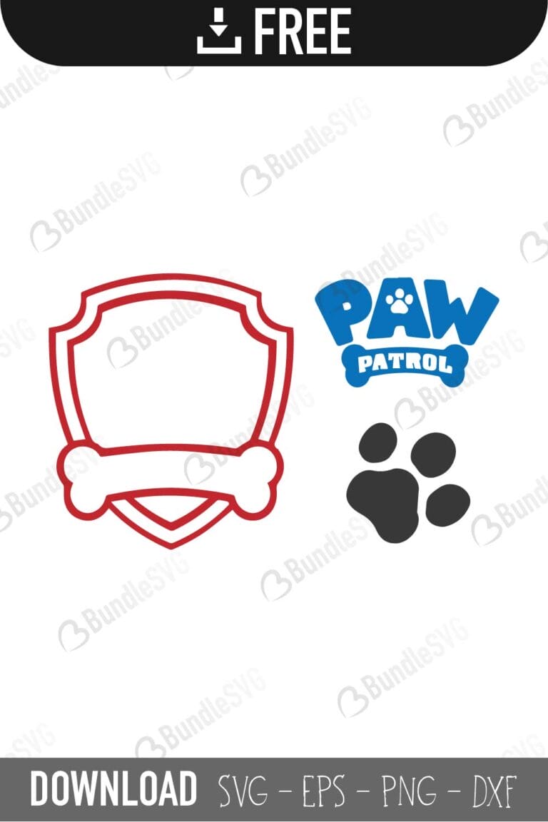 Paw Patrol SVG Cut Files Free Download | BundleSVG.com
