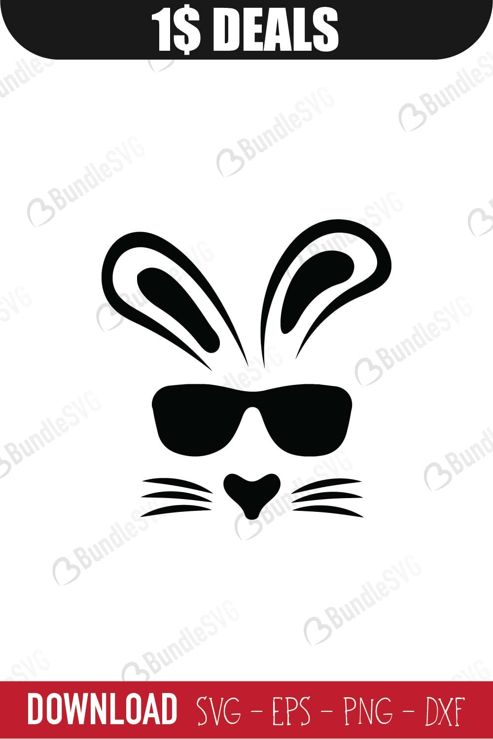 Bunny Face Easter SVG Download | BundleSVG