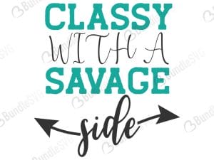 Classy With A Save Side SVG Files