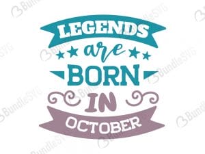 legends are born in october