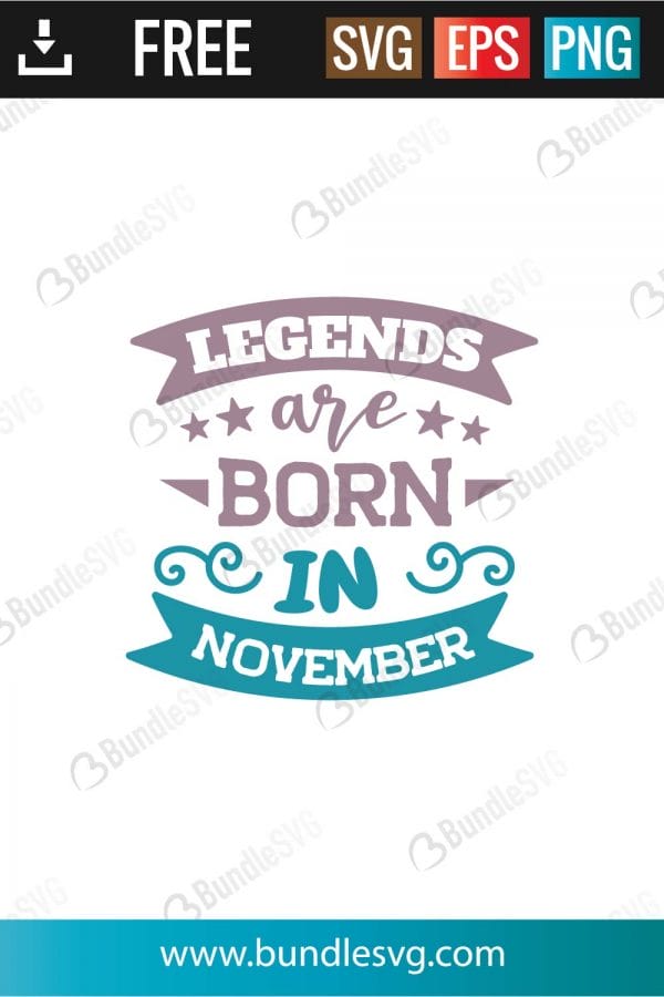 legends are born in november