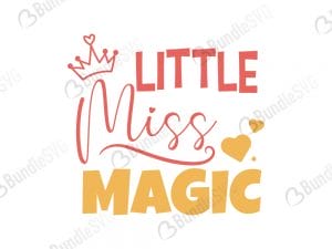 Little Miss Magic SVG Files