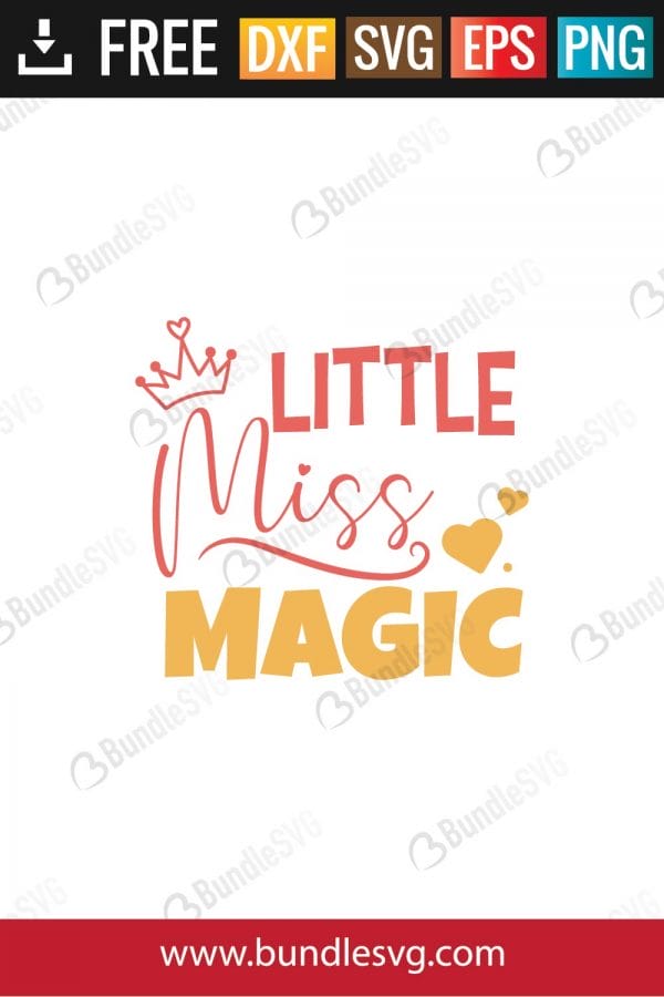 Little Miss Magic SVG Files