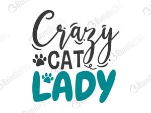 Crazy Cat Lady SVG Files