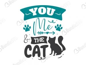 You Me The Cat SVG Files