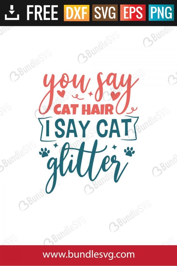 You Say Cat Hair I Say Cat Glitter