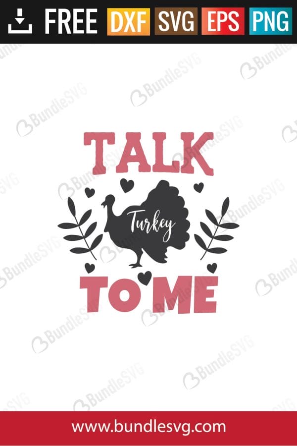 Talk Turkey To Me SVG Files