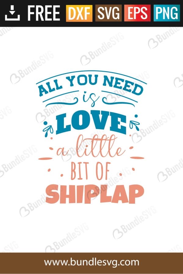All You Need Is Love Bit of Shiplap SVG Files