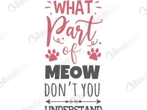 What Part of Meow Don't You Understand SVG Files