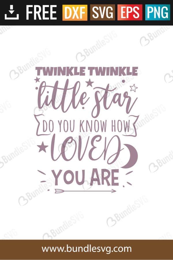 Twinkle Twinkle Little Star SVG Files