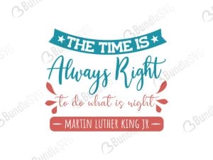 The Time Is Always Right SVg