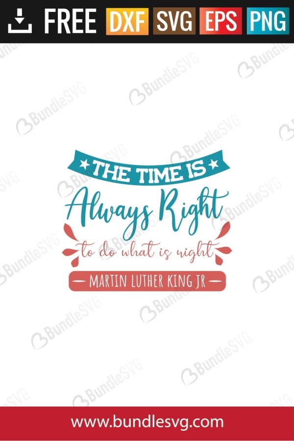 The Time Is Always Right SVg