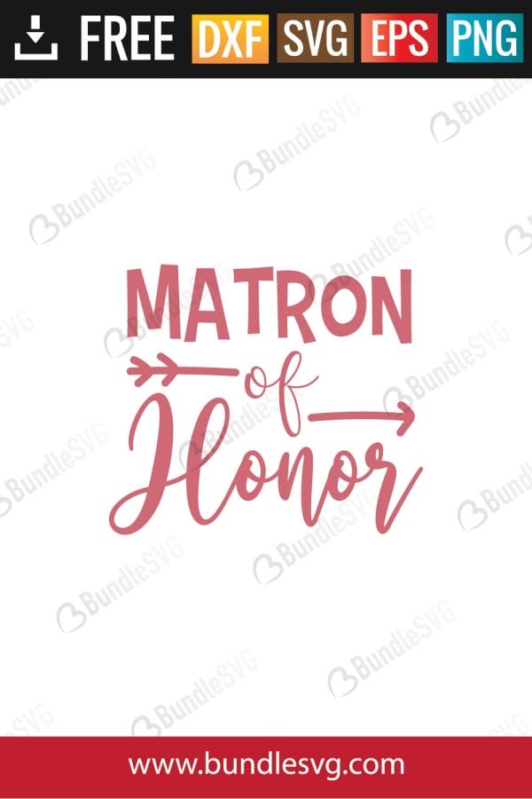 Matron of Honor SVg