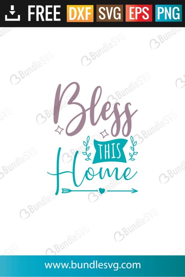 Bless This Home Svg