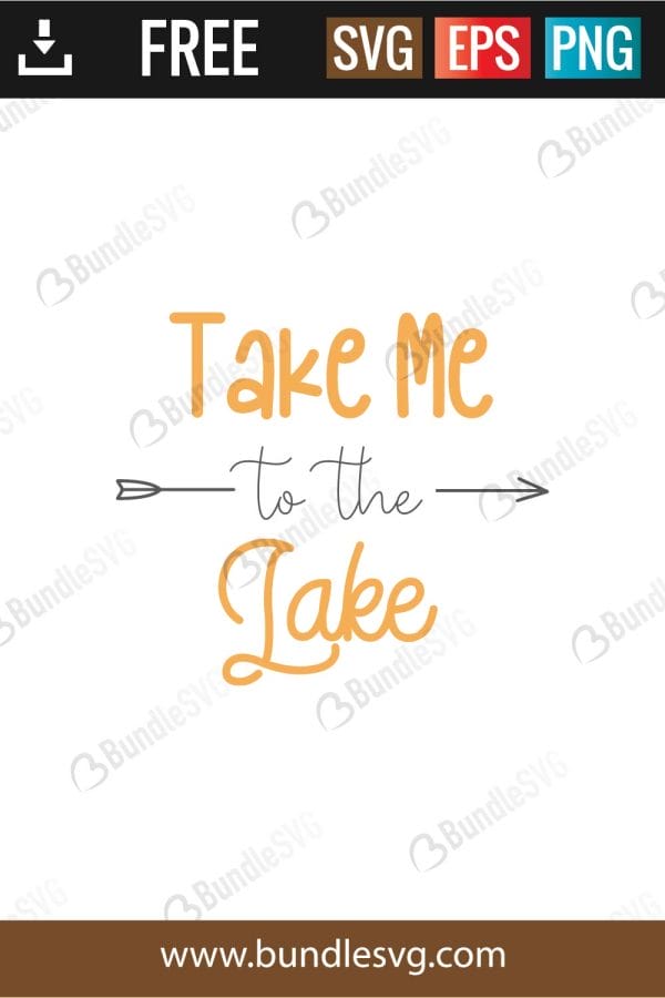 Take Me To The Lake SVG
