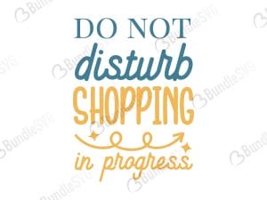 Do Not Disturb Shopping In Progress SVG