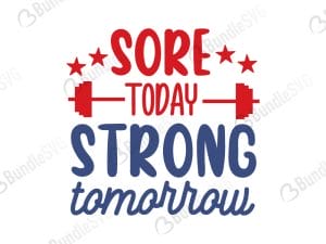 Sore Today Strong Tomorrow SVG
