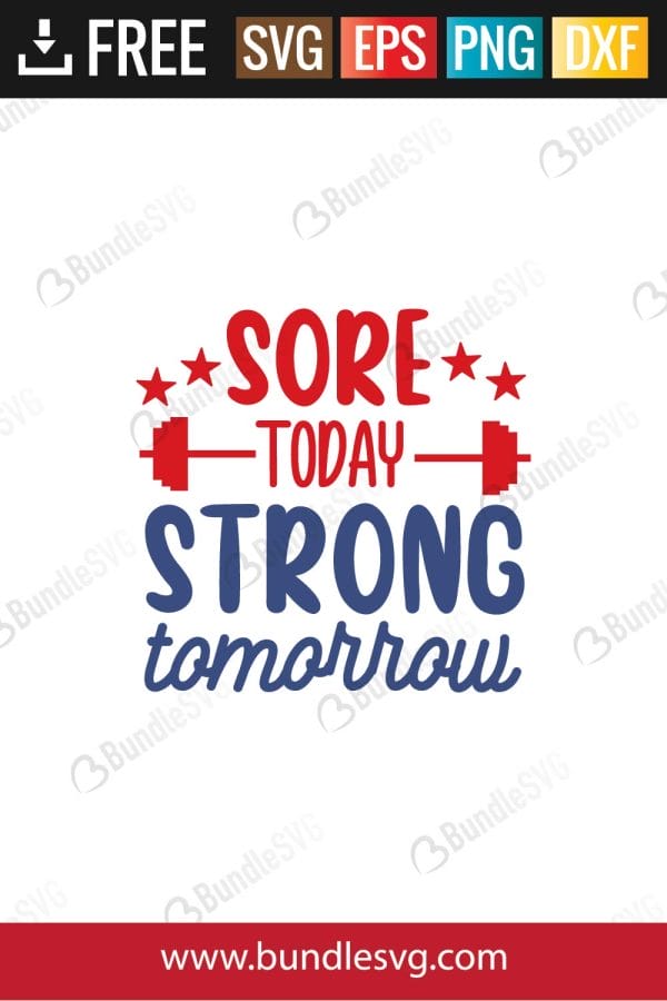 Sore Today Strong Tomorrow SVG
