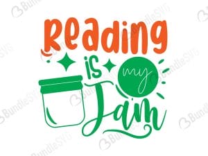 Reading Is My Jam SVG