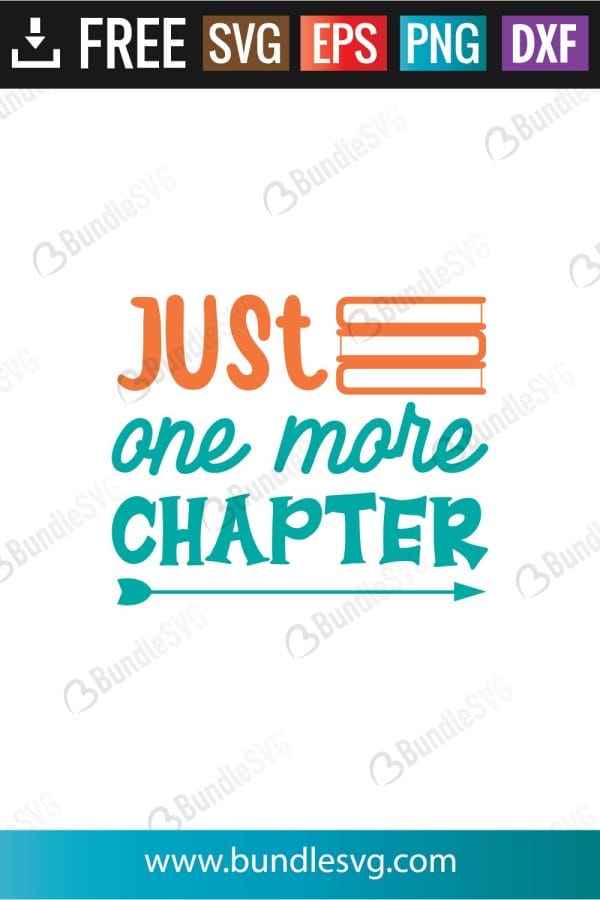 Just One More Chapter SVG Files