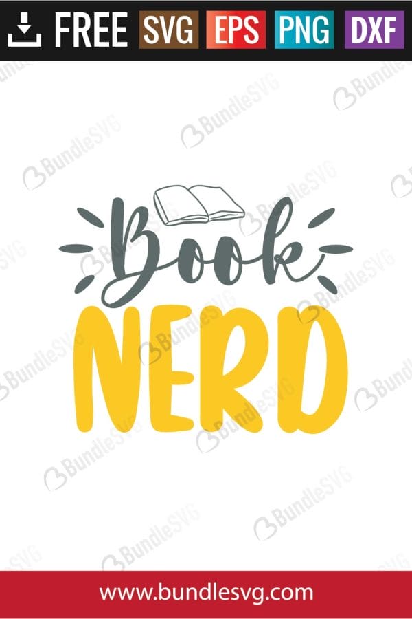Book Nerd SVG