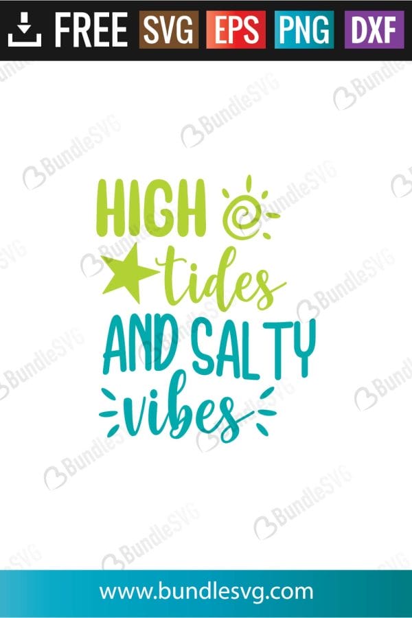 High Tides and Salty Vibes SVG