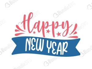 Happy New Year SVG Cut Files