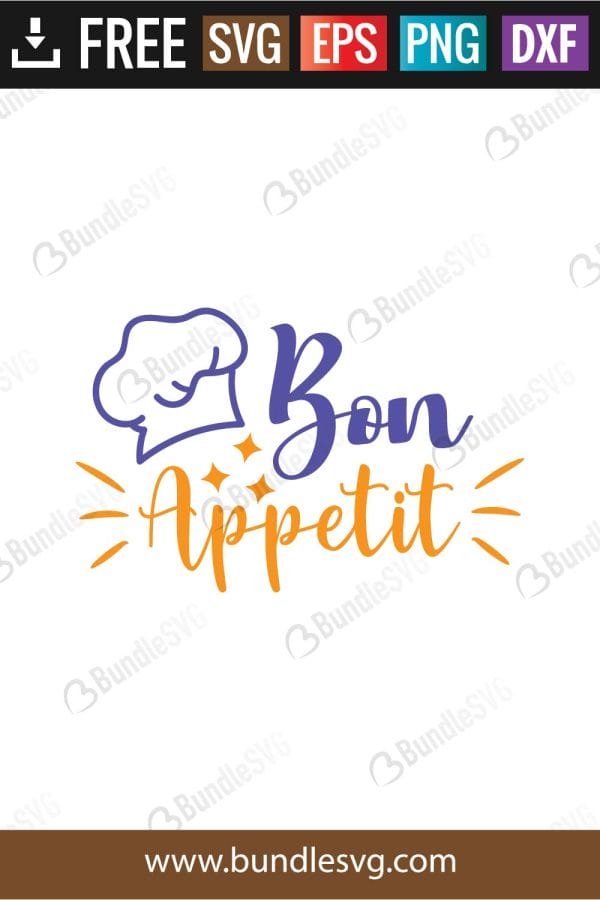 Bon Appetit SVG Cut Files