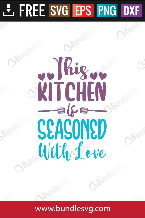 This Kitchen Is Seasoned With Love SVG