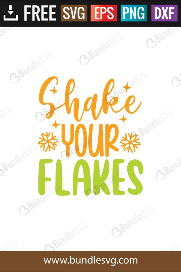 Shake Your Flakes SVG
