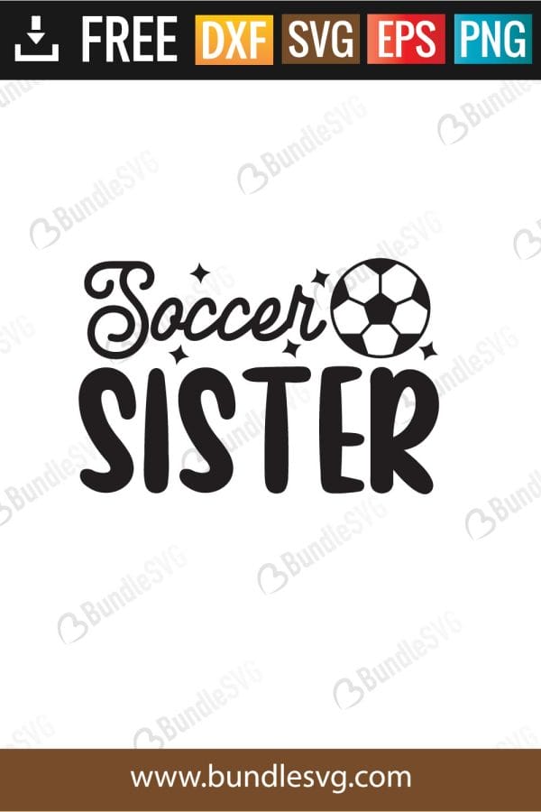 Soccer Sister Svg