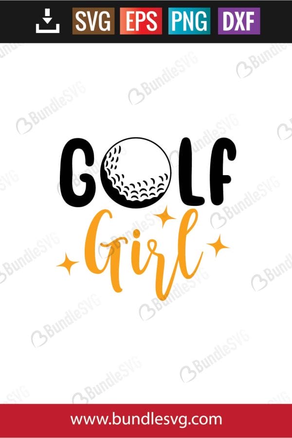 Golf Girl Svg