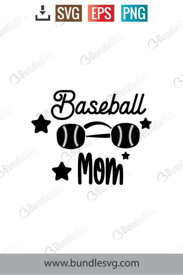Mom Life Baseball Svg