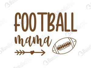 Football Mama SVG Cut Files