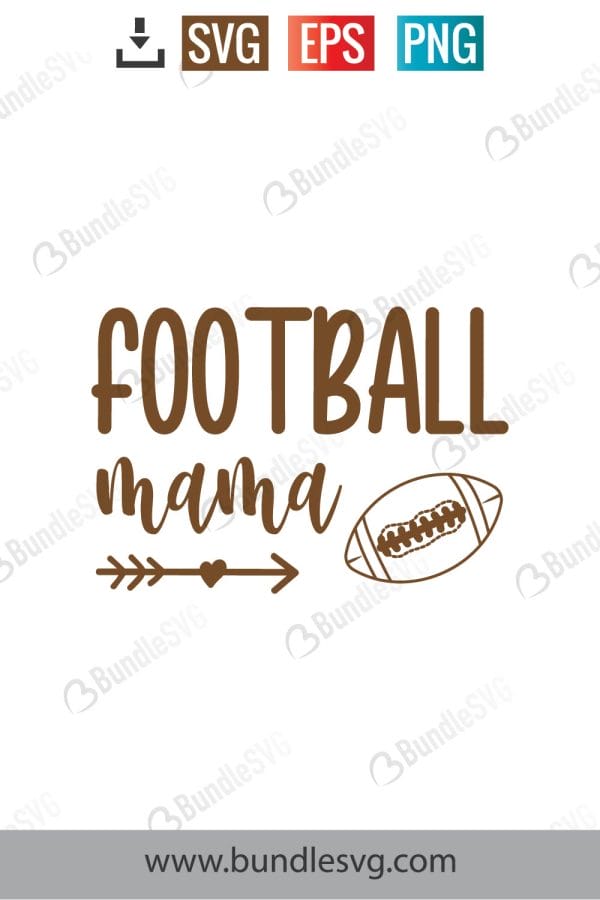 Football Mama SVG Cut Files