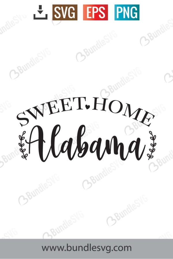 Sweet Home Alabama SVG Cut Files