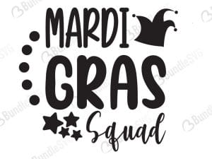 Mardi Gras Squad Svg