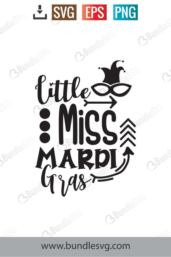 Little Miss Mardi Gras Svg