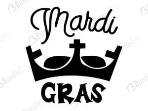 Mardi Gras Crown Svg