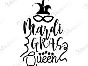 Mardi Gras Queen Svg