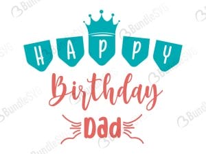 Happy Birthday Dad Svg