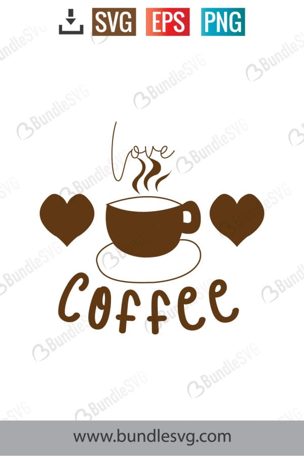 Coffee Cup With Heart Svg