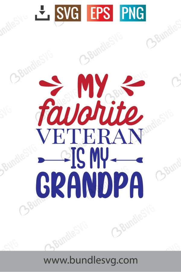 My Favorite Veteran Is My Grandpa Svg