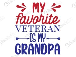 My Favorite Veteran Is My Grandpa Svg