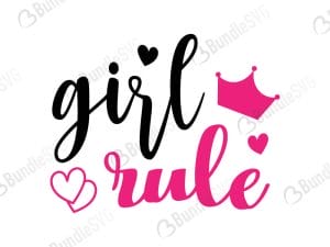 Girl Rule SVG Cut Files