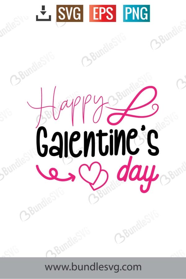 Happy Galentine's Day SVG Cut Files