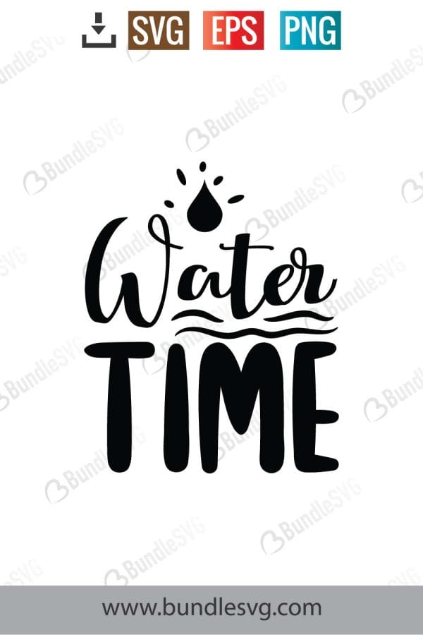 Water Time SVG Cut Files