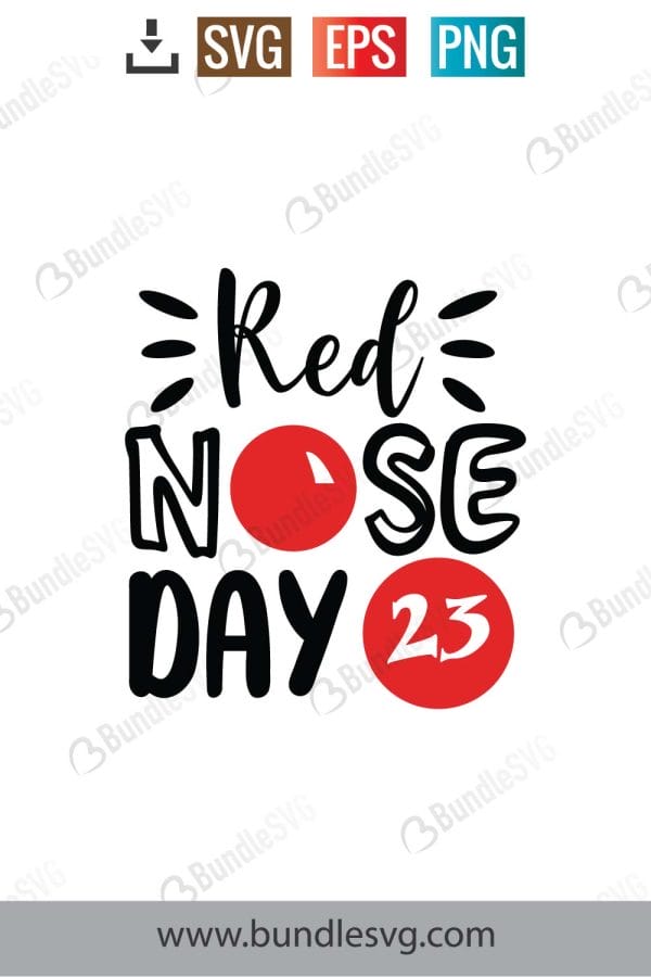 Red Nose Day 23 Svg