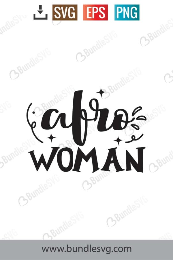 Afro Woman Svg