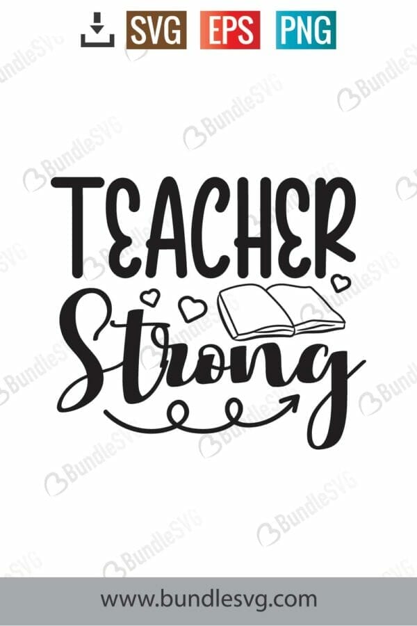 Teacher Strong Svg
